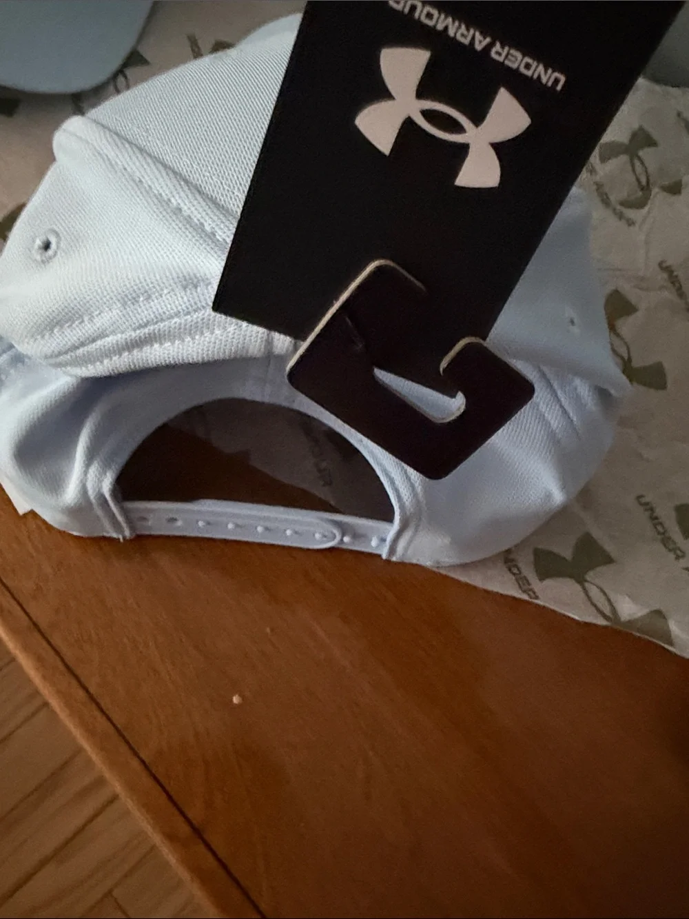 Under Armour Pale Blue Embroidered Logo Baseball Cap
